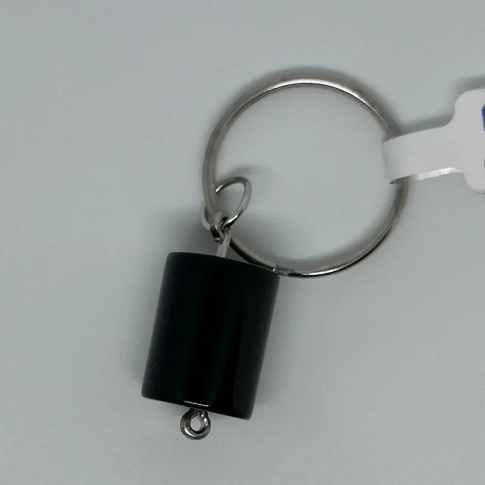 Black Onyx keychain handmade